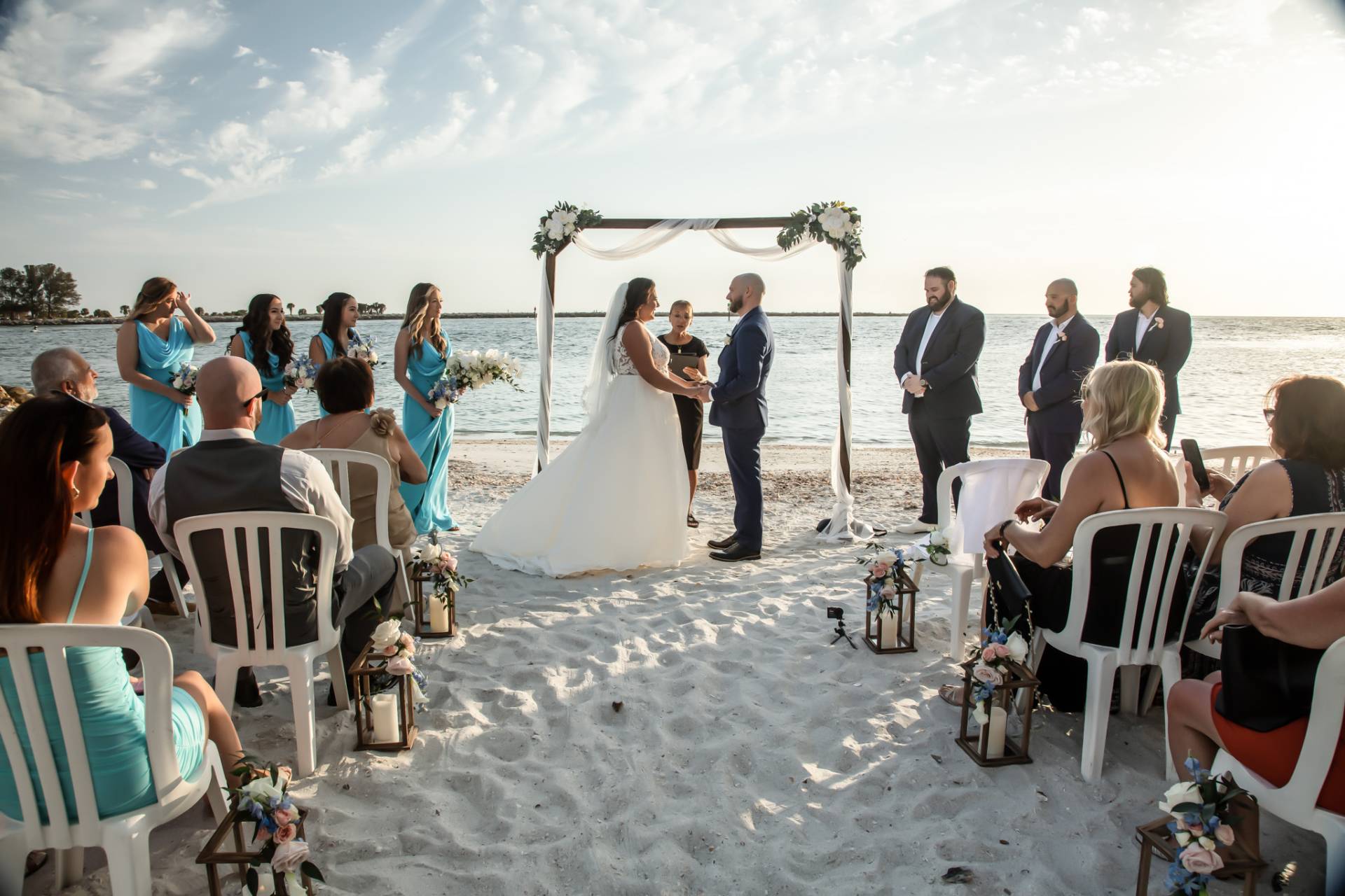 beach wedding ceremony